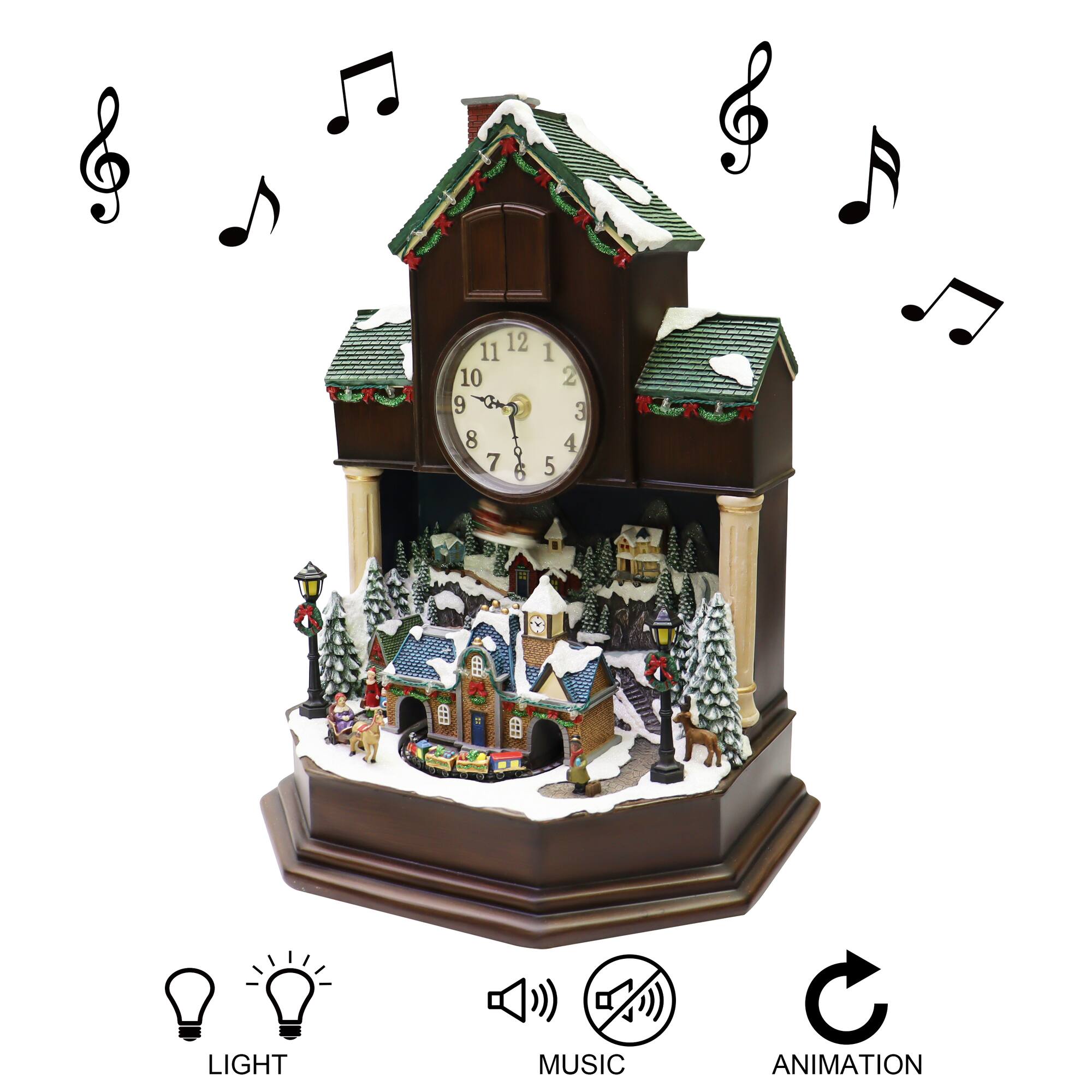 Moments in Time 16.8" Animated Cuckoo Clock Décor